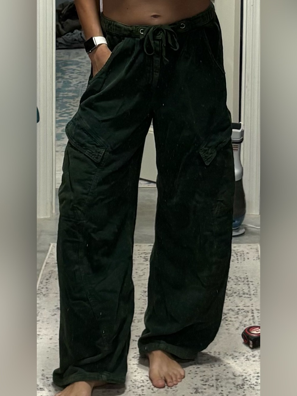 Urban Outfitters BDG Station Cocoon Corduroy Baggy Barrel Leg Cargo Pants - Picture 5 of 9